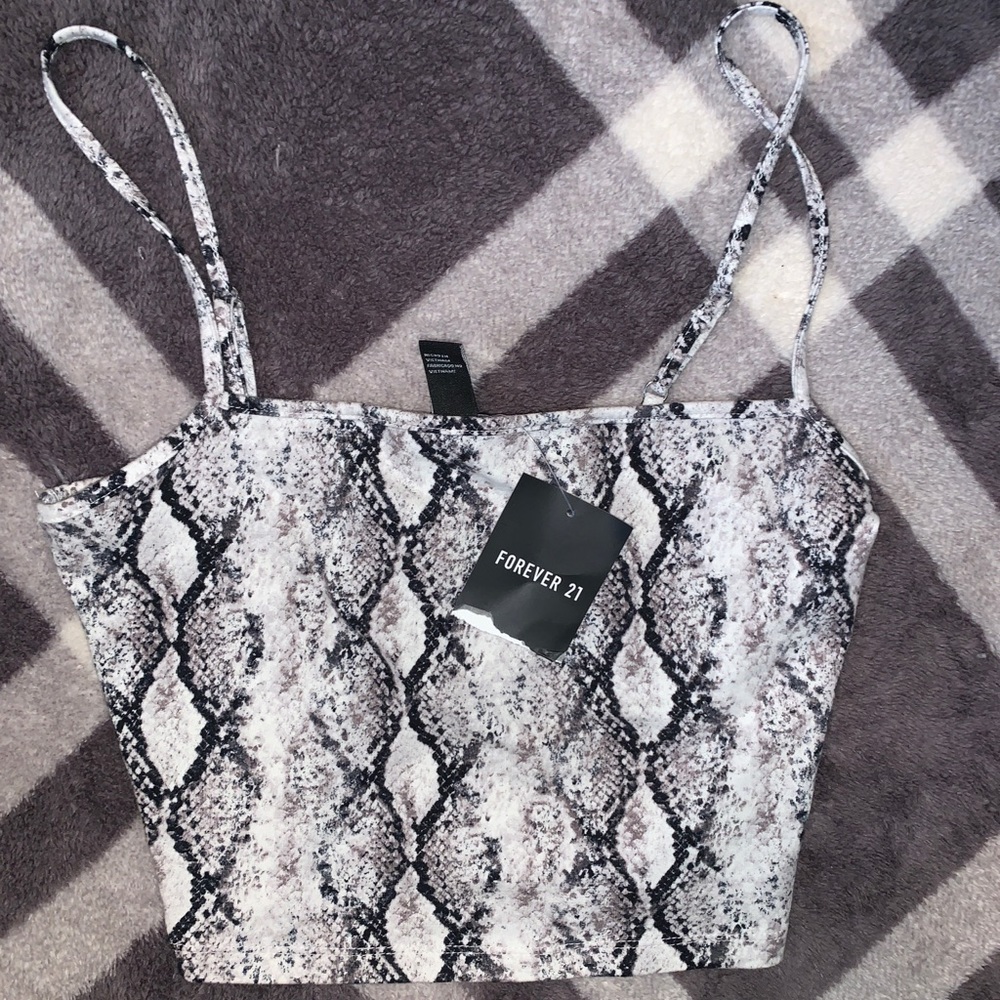 NWT Forever 21 Snakeskin Cami